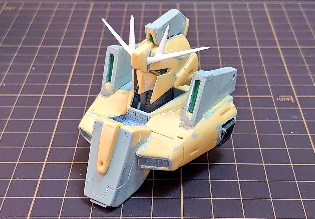 RT @kouryu719: フルスクラッチ【1/100ZⅡ】胸部の製作を開始❗ 肩接続