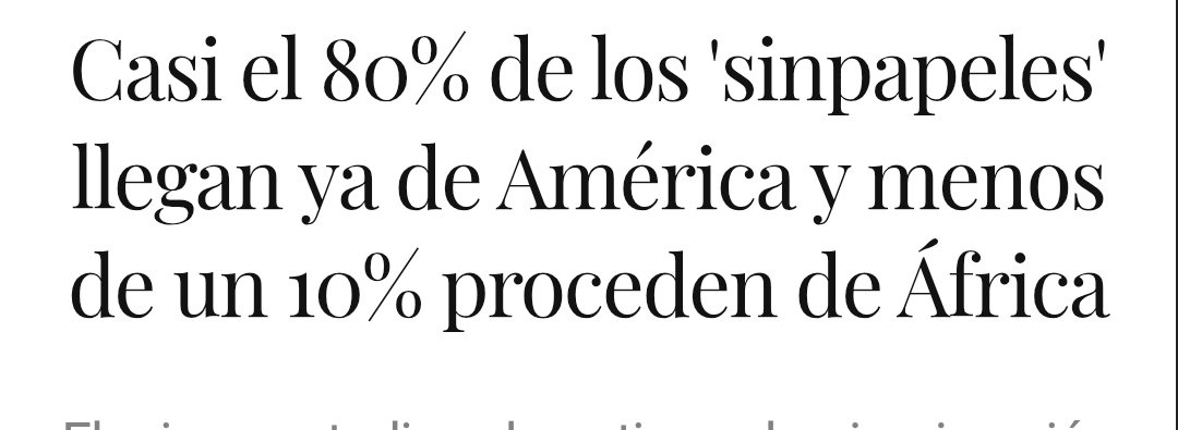Es intolerable, yo no estaba en contra de la inmigración controlada, regulada, venían pocos y ordenadamente en 2016 . Pero cuando ya es masiva, sin control, sin visado en origen de Latinoaméricanos y afecta el bienestar ( delincuencia,okupas, precios) ya cansa e indígna. Fuera!