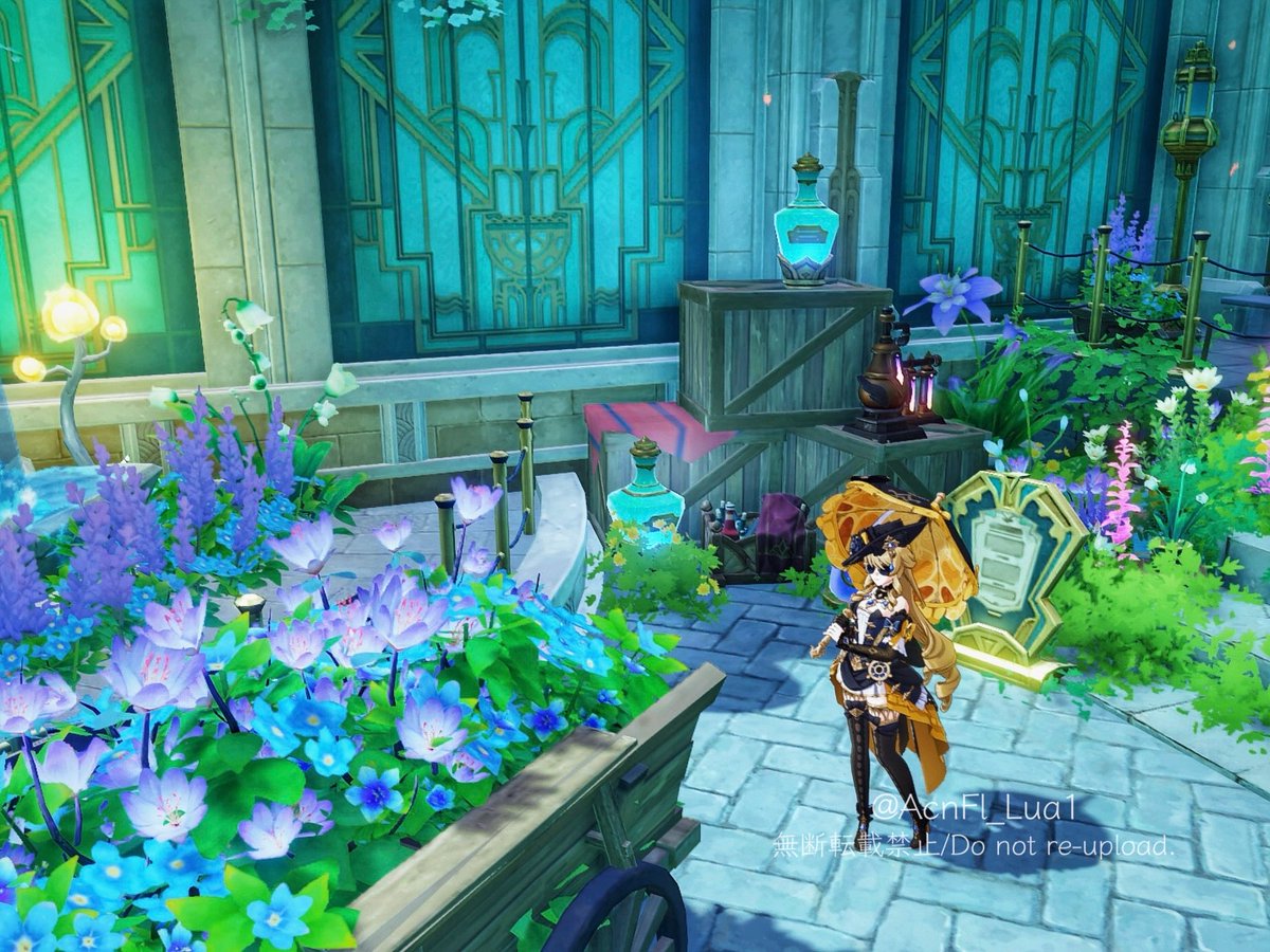 ┊︎秘密の香り┊︎ 迷い込んだ道の先で見つけた不思議なお店 というイメージで作りました彩︎︎﫧 #塵歌壺 #sereniteapot #原神 ...