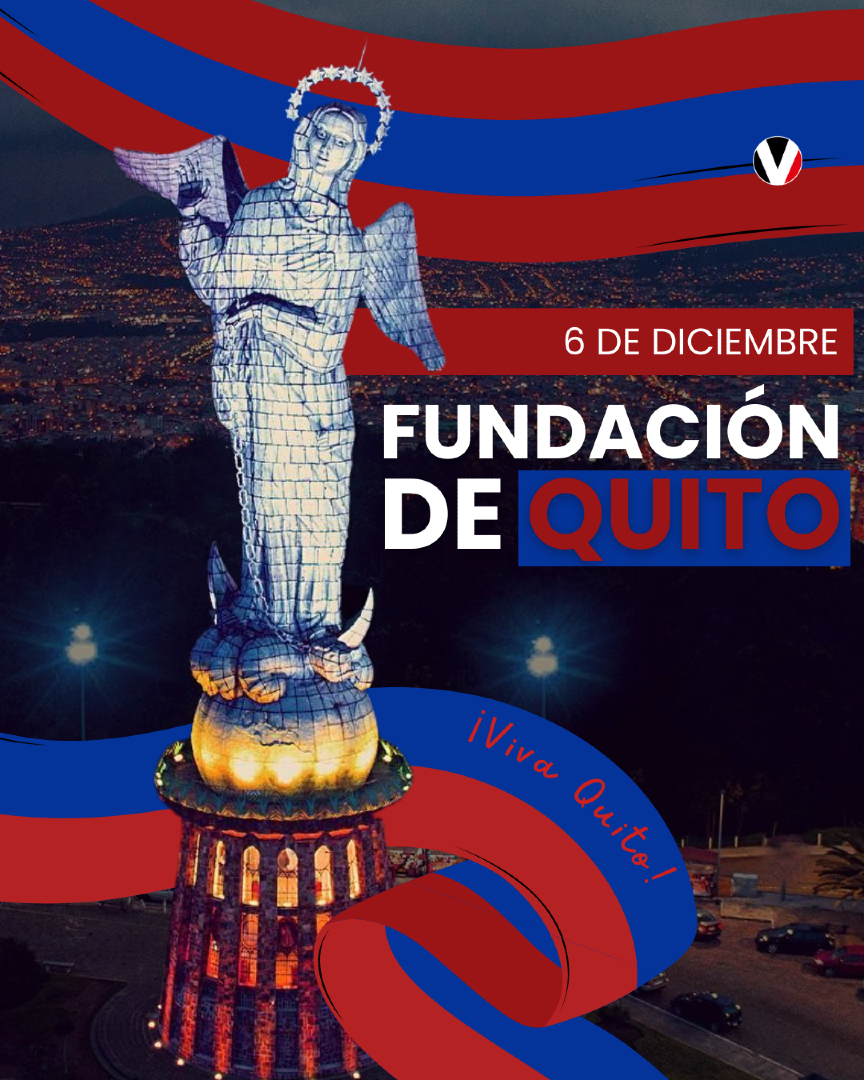 revistavistazo's tweet photo. 🎉 ¡Viva Quito, guambrita querido! 🇪🇨✨

🔴🔵 491 años de historia, coraje y ese encanto único que solo un quiteño lleva en la sangre.

💙❤️ Tierra de valientes que han defendido sus ideales con firmeza, de barrios donde el humor se reparte como una buena mano de cuarenta y de chullas con corazón enorme, siempre listos para brindar una sonrisa… o una ayuda.

🌄 Entre montañas custodiadas por el Cotopaxi y el Pichincha, celebramos a una ciudad que late con tradición, trabajo y esa sal quiteña imposible de imitar.

🥳🥳  ¡Hoy celebramos a Quito y a su gente! Cuéntanos cómo festejarás a la 'Carita de Dios' 👇🏻

#VivaQuito #FiestasDeQuito #OrgulloQuiteño #ChullaCorazón #Quito491