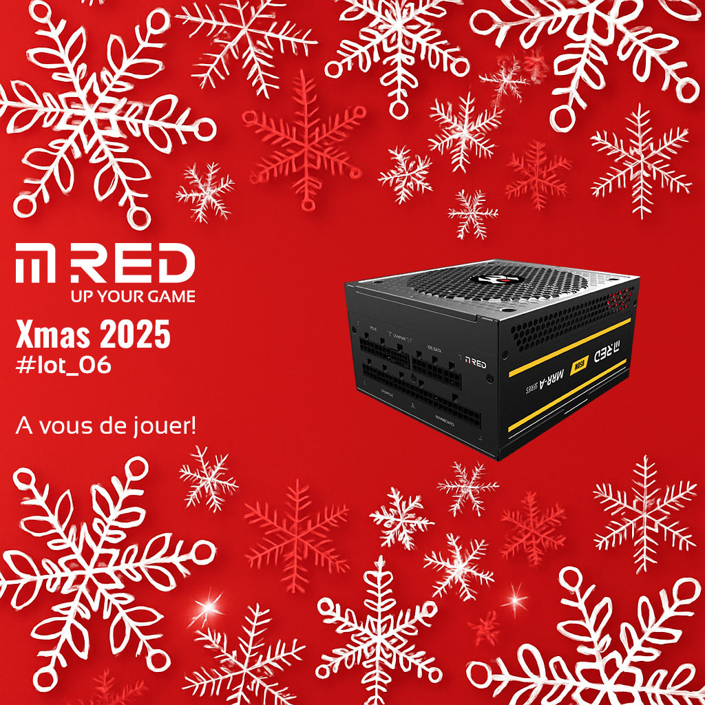 ✨ Vivez la magie de Noël avec le Calendrier de l’Avent MRed ! 🎅

#CONCOURS #Giveaway #XmasMRed ❄️
🎁 Case n°6 : Alimentation MRR-850A  Gold

🎄 RT, Like &amp; Follow <a href="/MRed_Official/">MRed</a>
🔔 TAS le 09/12
