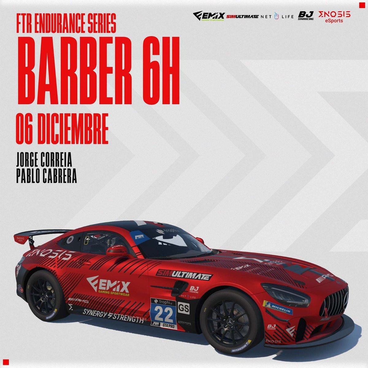 FTR Endurance <a href="/_fortherush/">FTR eSports</a>

🗺️Barber 6h.

🏎️ Jorge Correia - <a href="/antizyklon/">Jorge Correia</a>
 
🏎️ Pablo Cabrera - <a href="/sixtoid/">Sixtoid</a> 

▶️06/12/2025

📺twitch.tv/greenflagtvlive 

#iracing #eSports #simracing 

<a href="/Emix_Gaming_/">EmixGaming</a>