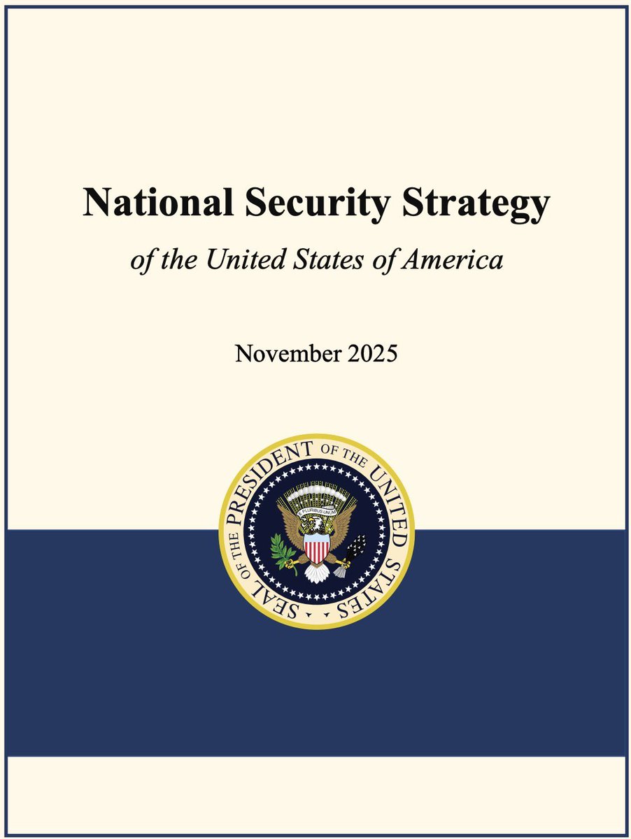 La nueva Estrategia de Seguridad Nacional de EEUU liquida el orden liberal: entierra el multilateralismo, reivindica el nacionalismo y convierte el vínculo transatlántica en dominación e instrumental.

La relación USA-Europa que conocíamos ha terminado. Es hora de despertar. 🧵