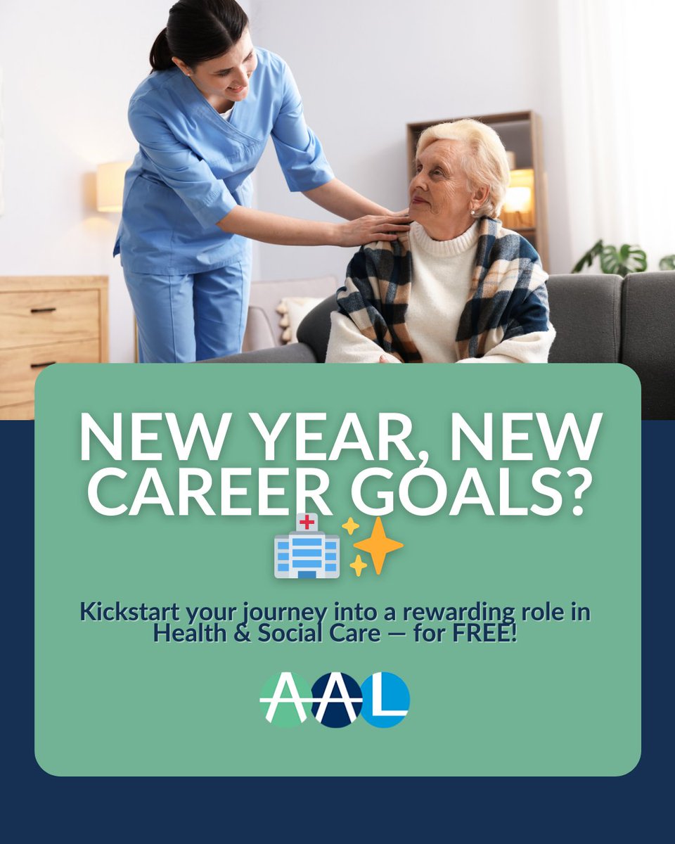 New Year, New Career Goals? 🏥✨

Train for FREE in Health &amp; Social Care!

Hands-on training, NCFE L2 HSC, completion certificate + guaranteed interview or apprenticeship.

Limited spaces 👉 aldridgeadultlearning.com/health-social-…

#HealthAndSocialCare #SkillsBootcamp  #Portslade