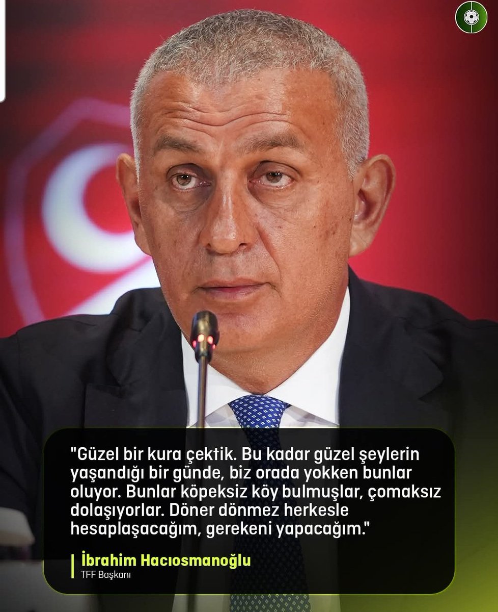 Türk Futbolunun temizlenmesi için, gerçekçi bir Futbol çekimi için, Bütün Futbol severler için,Arda Kardeşlere yapılan aynı şeylerin gecikmeden Temizlenmesi gerekenlere de yapılması Temenni ediyorum