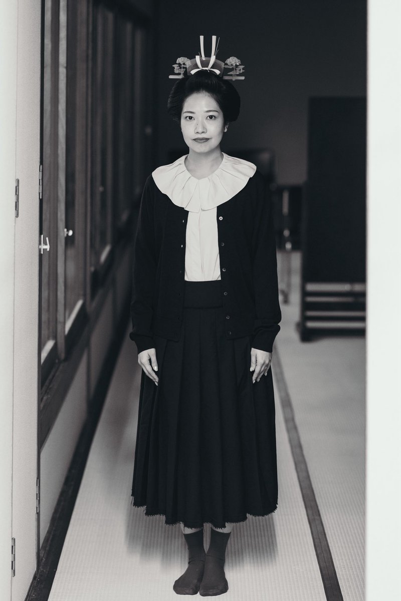 今日は京都で結婚式。全てが終わって、今から日本髪をほどく前に。