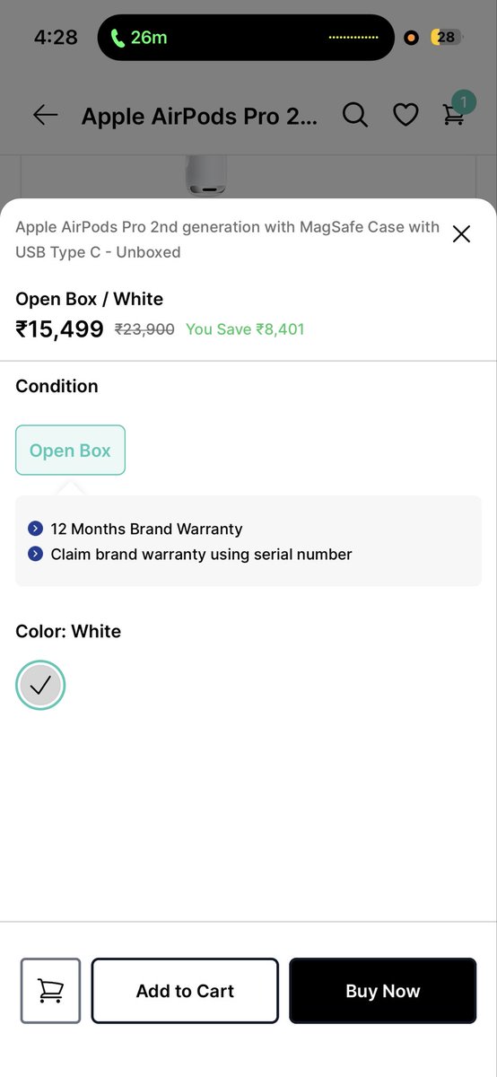 _aayushdixit's tweet image. “12 months brand warranty” on Cashify is NOT Apple warranty .it’s their own in-house coverage. This kind of wording is extremely deceptive. Think twice before trusting these labels.
@CashifyIN @Apple @CashifyCEO @jagograhakjago #CashifyScam #buyer