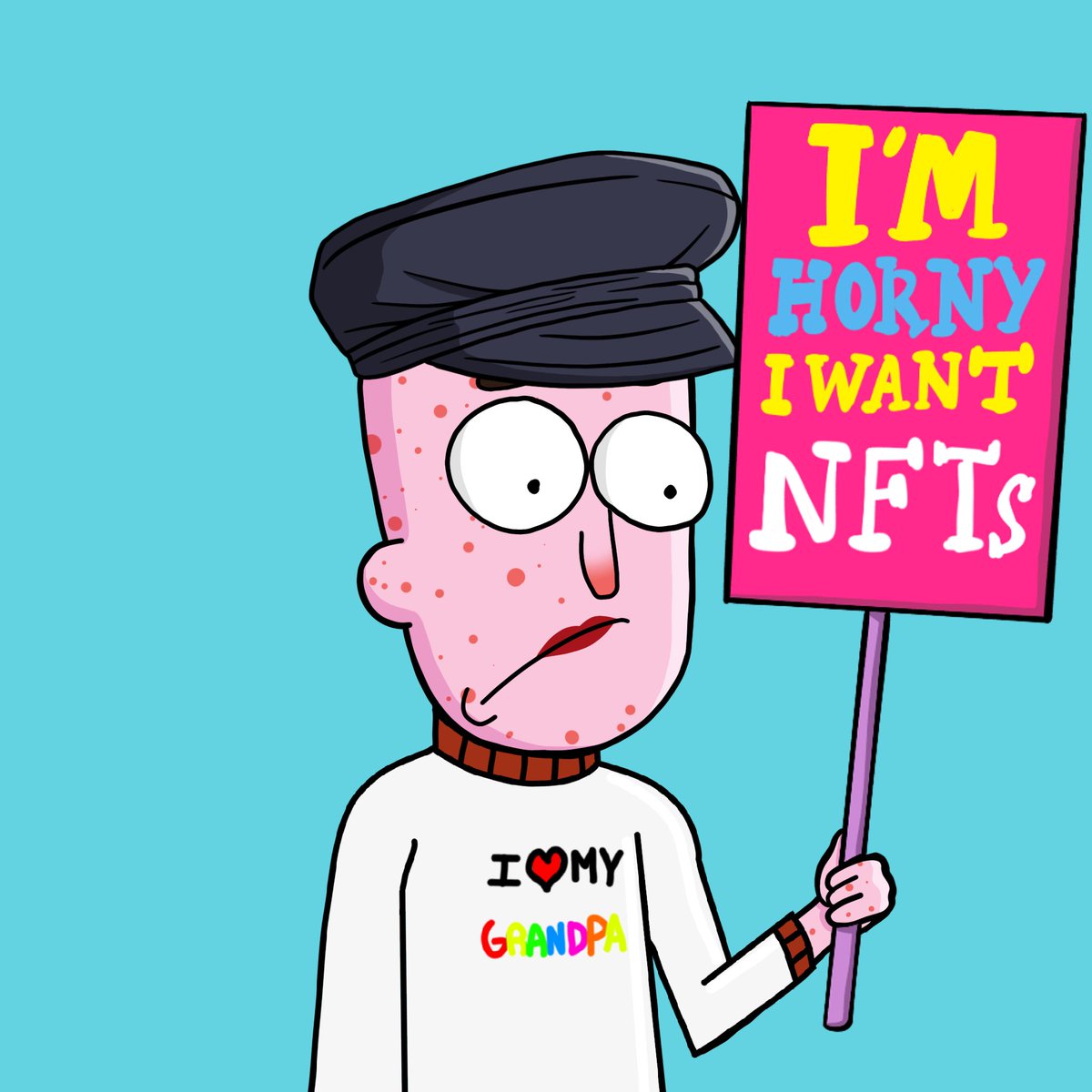 Good Morning CT☀️

Trying to look normal while my sign exposes me🗽💯

We are <a href="/GodHatesNFTees/">God Hates NFTs 🐇</a>