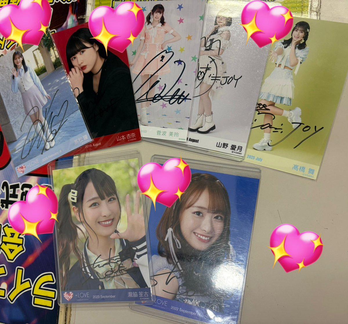 ＝LOVE　メンバー全員直筆サイン入り　イコノイジョイ2022　POP イコノイジョイちゃん 直筆サイン入り生写真が色々入荷してますよー