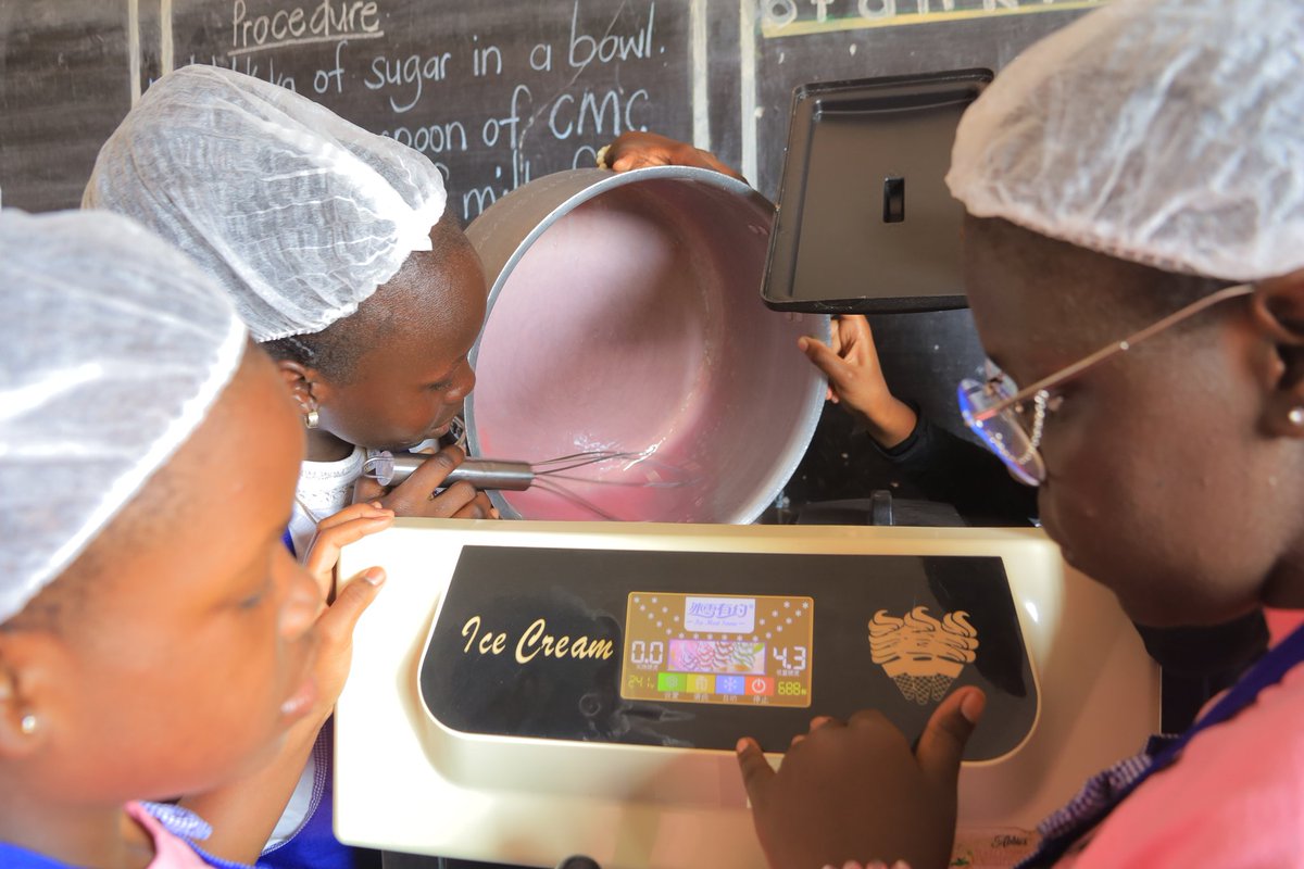 Happening in the Embulirire skilling camp Season 1 at New Hormisdallen primary school kirinya where children are getting equiped in different skills including crafts making, car maintenance, hair dressing, ice cream making, baking , gardening among others.