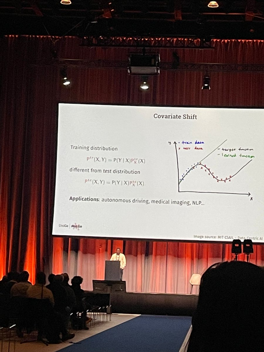 CIREMath's tweet image. Félicitations à Arnaud Watusidisi, qui a eu l’opportunité de présenter leur papier intitulé « Computational Efficiency under Covariate Shift in Kernel Ridge Regression » à Copenhague, au Danemark, lors de EurIPS, un événement soutenu par NeurIPS. 
— La conférence se déroule du 2…