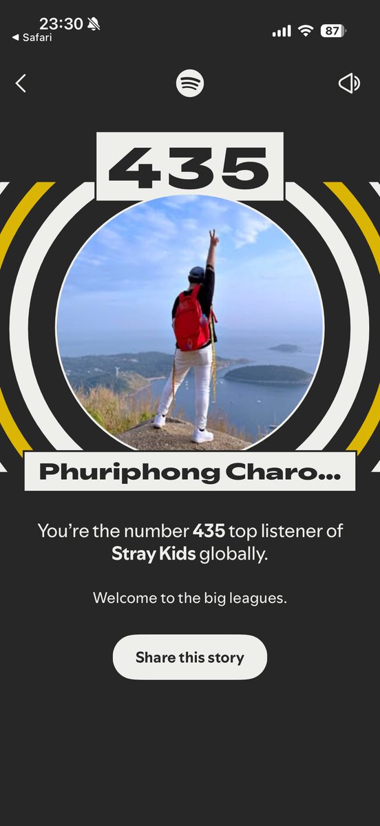 zitdara's tweet photo. Top 435 global : ฟังอะไรขนาดนั้นเนี่ย 555 #StrayKids #SpotifyWrapped https://t.co/dAX3g71qqt