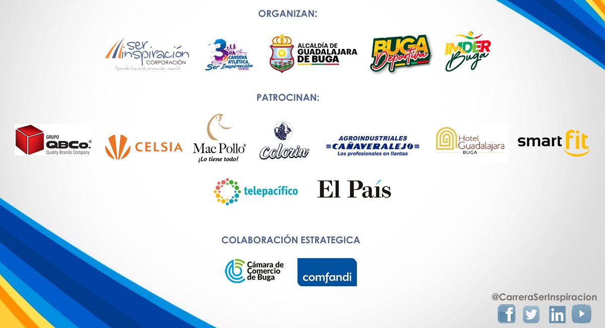 Hoy Buga vivirá la tercera versión de la Carrera Atlética "Ser Inspiración" <a href="/CarreraSer/">Carrera Ser Inspiración</a>, la carrera más incluyente del continente. En la Ciudad Señora se encontrarán atletas convencionales y paralimpicos de todas las categorías. Transmite <a href="/TelepacificoTV/">Telepacífico</a>  <a href="/FranciscoSancle/">Francisco Sanclemente 🇨🇴</a>