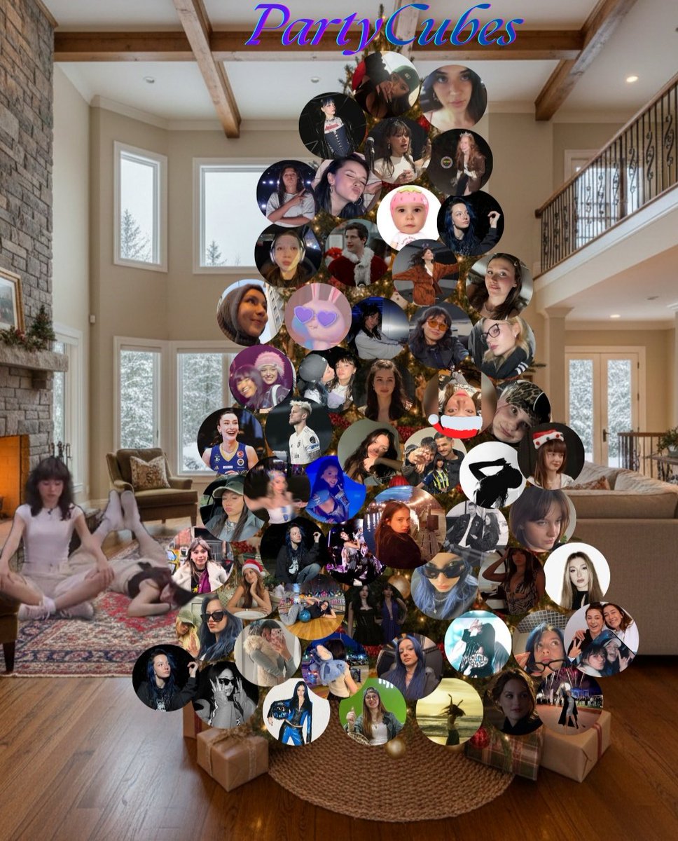PartyCubes grubu yılbaşı ağacı 🎄💜💙