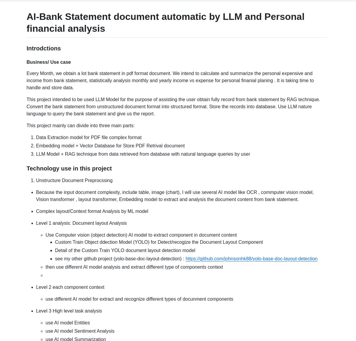 Bank statement agent readme