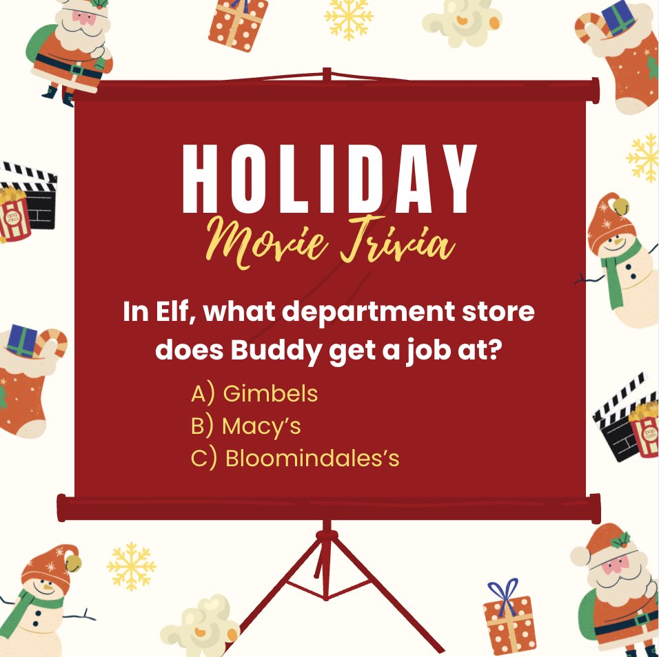 ConfideResearch's tweet image. Let's test your holiday movie trivia! 🎄
