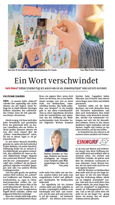 Gesegneten #Advent - nicht Vorweihnachtszeit