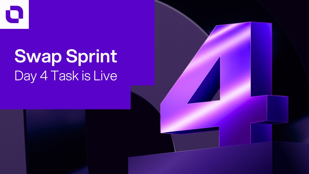 Swap Sprint Day 4 has started.

• Post about your Swap Sprint progress and experience.
• Mention what you’ve learned and how many days you've completed.
• Include a screenshot of your daily trade.

Don’t lose your streak and Submit Proof → discord.gg/mentofx