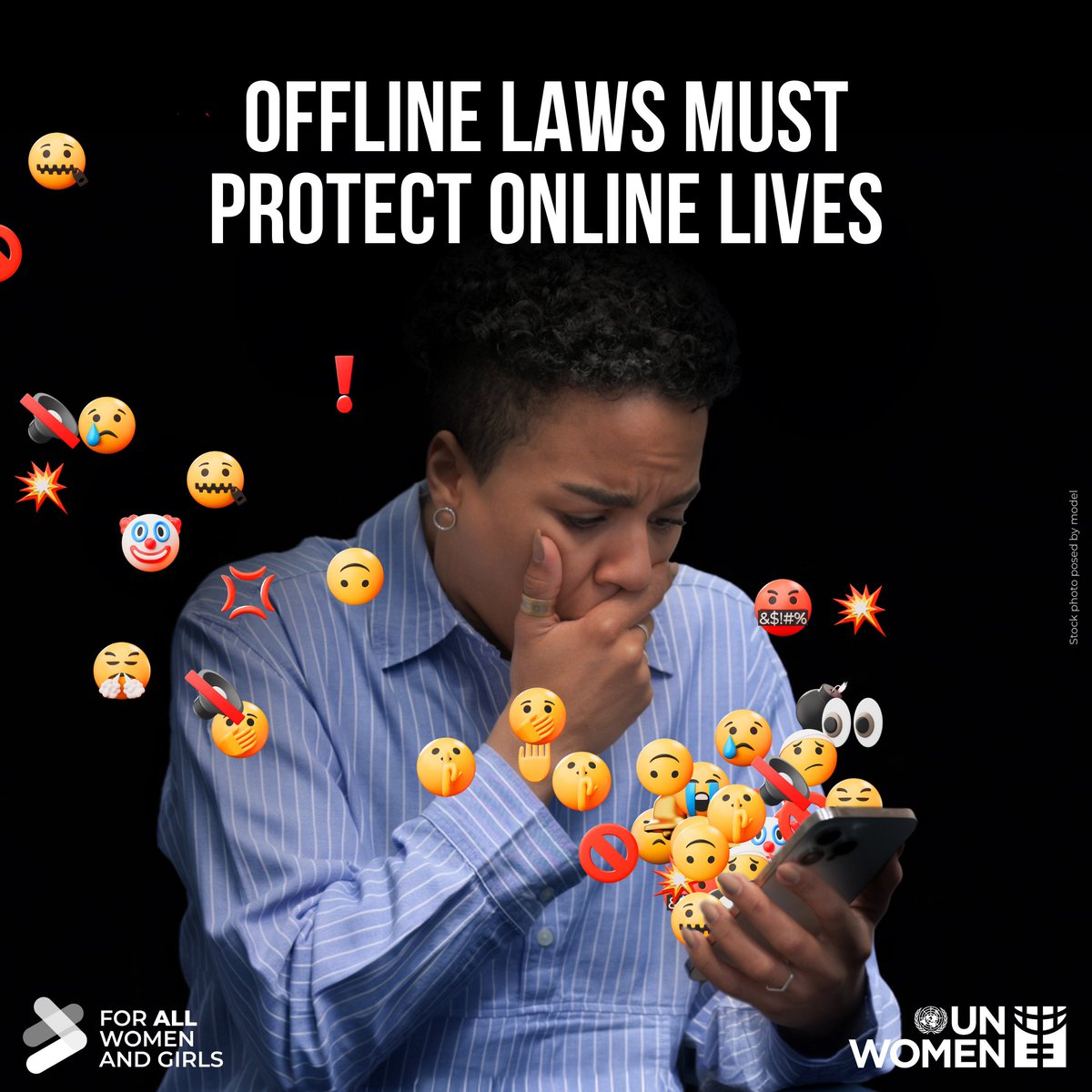 Less than half of countries have laws against online abuse.

Enforcement? Even weaker.

Abusers hide behind screens while survivors struggle for justice. 

We need laws that protect women’s rights online and hold perpetrators accountable.

There’s #NoExcuse for impunity.
#16Days