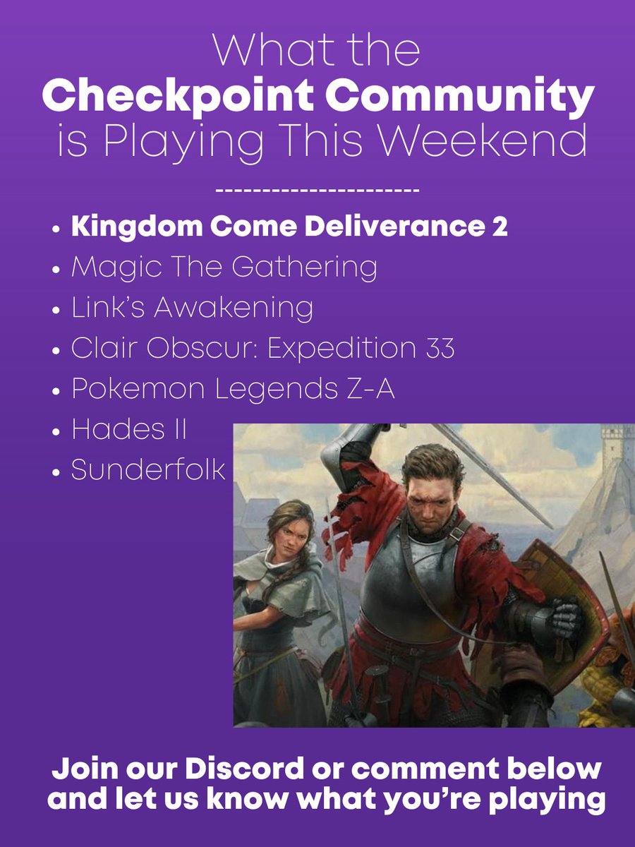 This is what we're playing this weekend - what about you?