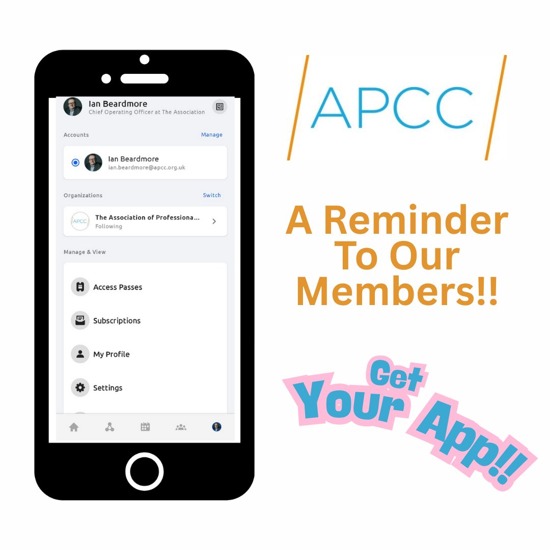 Reminder to our members to sign up for our new and exciting "Glue Up" app to get access to the latest news and events etc from APCC.

Register here bit.ly/Glue-up-regist…