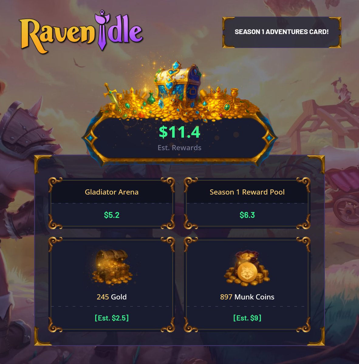 DaZaKiLi's tweet photo. I have been playing Ravenquest Idle and I ended up at 3948th place

I won a whooping 11.40 dollar !!!

Thanks @RavenIdle  !!

I really love the game <3 https://t.co/MWi8QTA9Gt