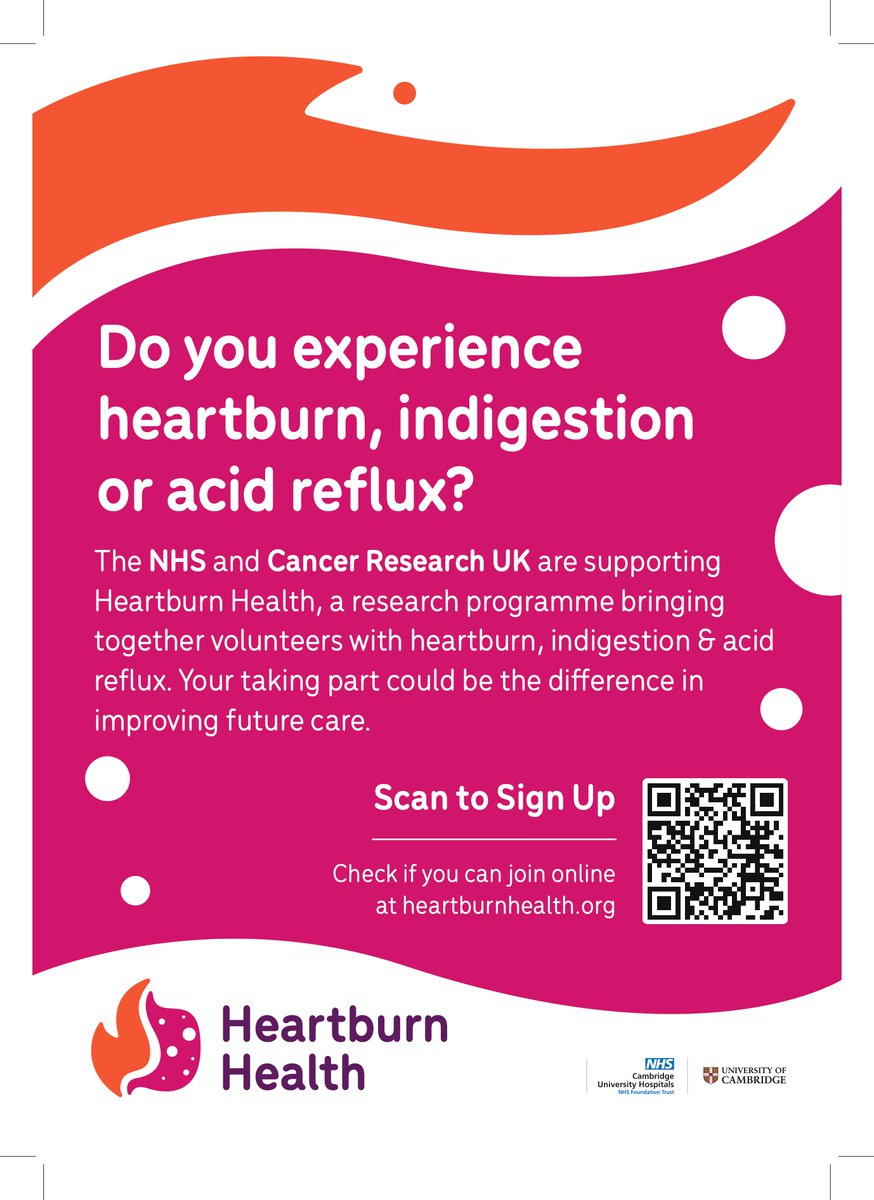 HwMiddlesbrough's tweet photo. Do you experience heartburn, indigestion ,or acid reflux? If you live in Middlesbrough and are aged between 55-79, enrolling takes minutes by visiting https://t.co/5e3qNKm1mb  or look out for your text message from NHSresearch. https://t.co/DdqZ5la7um