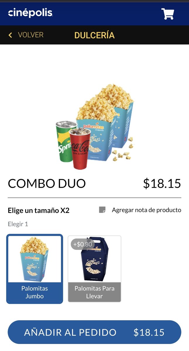 malcolm_sv's tweet photo. En todos lados. En El Salvador es absurdo pagar 5 dólares por la película y luego pagar casi 20 dólares por palomitas y soda. https://t.co/L0rlerWbOx