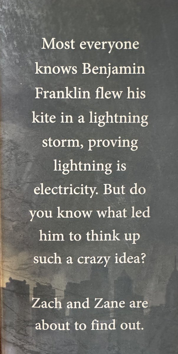 rgxmas's tweet photo. #benjaminfranklin Discover what enticed Benjamin Franklin to fly his famous kite, which sets in motion an exciting adventure that will tickle your time travel fantasies and wonder what happens next as Zach and Zane chase their time traveling thieves. https://t.co/br21k4A81G