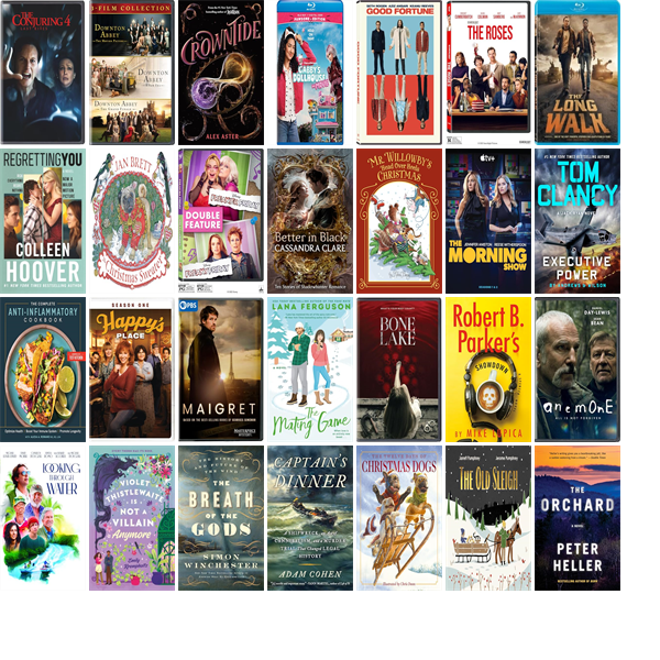 LiverpoolPubLib's tweet photo. This week the Liverpool Public Library has 101 new books and 16 new movies.  New items include The Conjuring. https://t.co/qLjNkqF5Mj https://t.co/kGMX82VUap