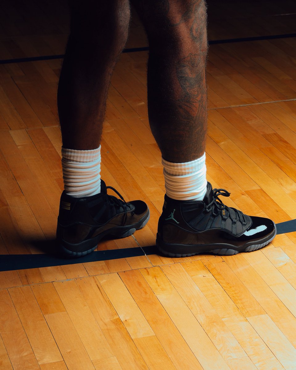 gamma blue 11s on feet