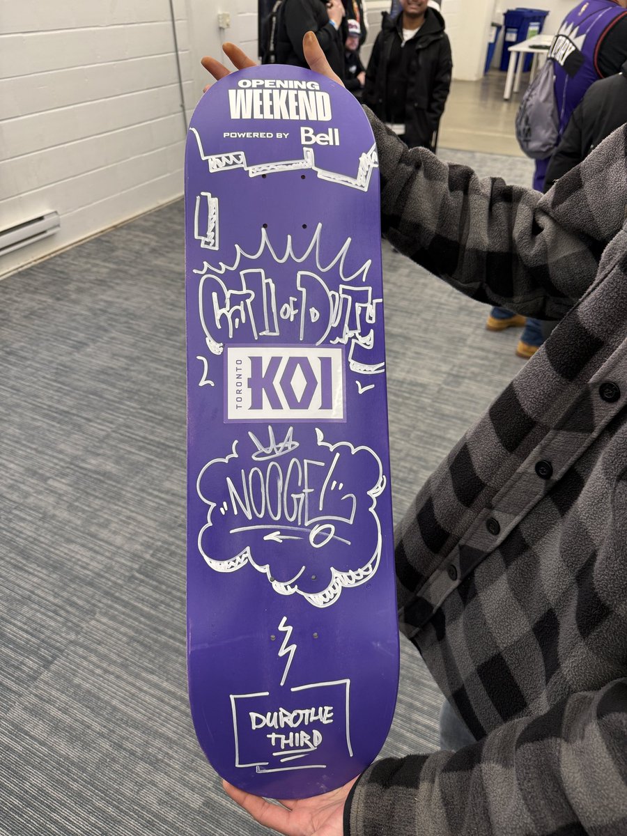 TorontoKOI's tweet image. When we said custom skateboard we weren’t talking tech deck… 

First 100 attendees will receive theirs for FREE 💜