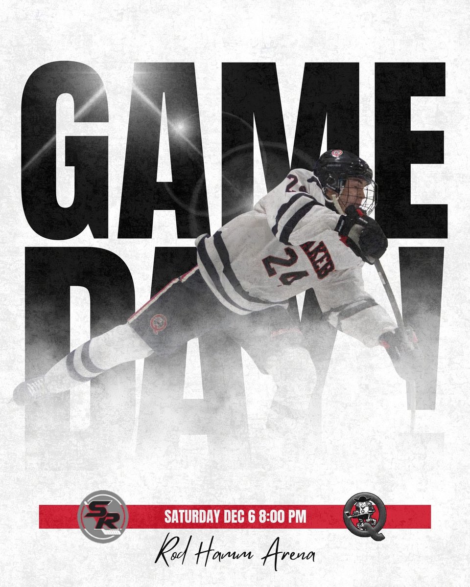 It’s GAME DAY! 

Another one at home tonight as we take on the Southern Rebels.

🕗 Puck Drop: 8:00 PM
📍 Rod Hamm Arena

#QuakersHockey | #GameDay