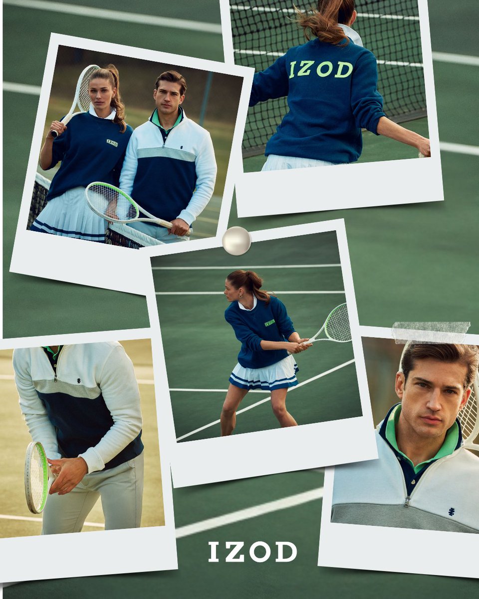 IZOD's tweet image. On the court or off, IZOD keeps you in rhythm. Gear up for your next set at izod.com.
