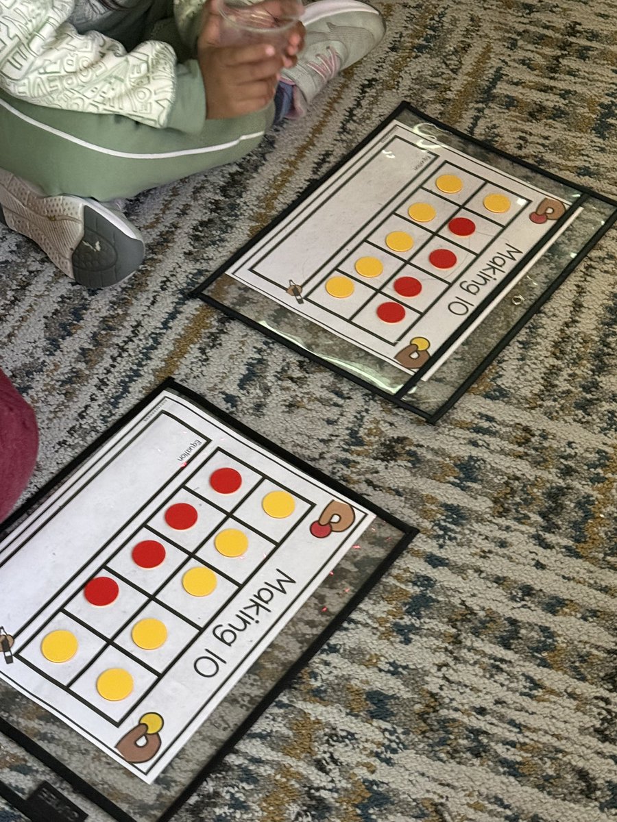 Yesterday, we explored different ways to make 10 using number bonds and ten frames!