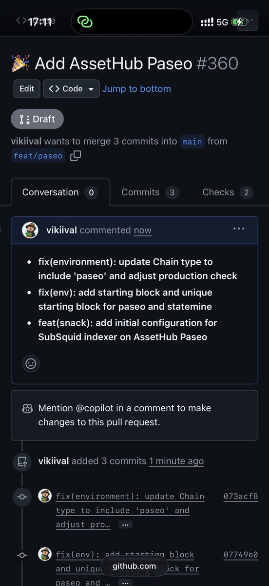 One of the most requested features we had for <a href="/Polkadot/">Polkadot</a> NFTs is to add testnet implementation

I am happy to tell you that Paseo is coming soon. 

It is the perfect playground for your Chaotic experiments.