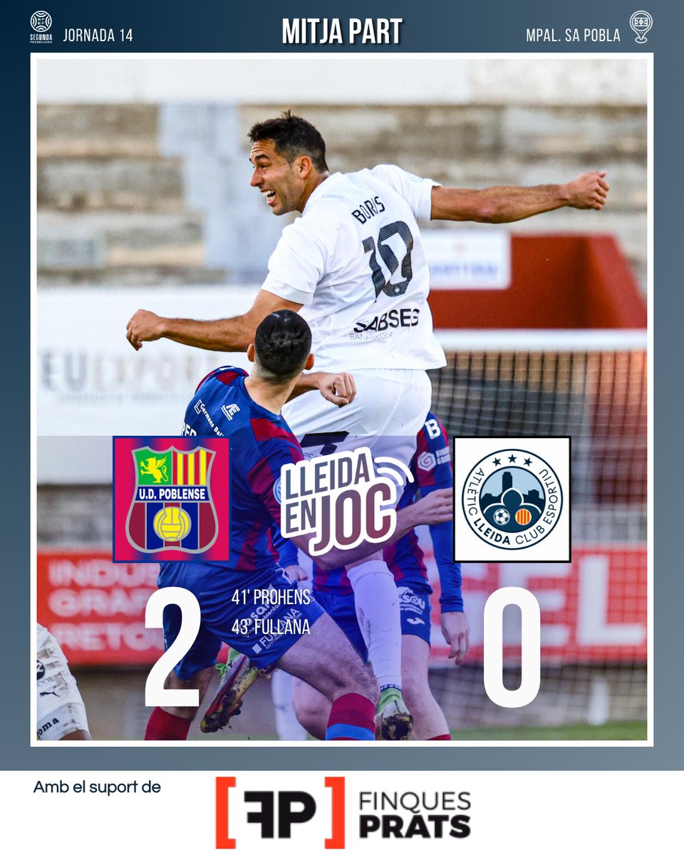 🔵 ⏰ 45' | 2-0 | Descans a Sa Pobla! Perd l’<a href="/atletic_lleida/">Atlètic Lleida</a> amb un jugador menys!⏸️

📸 <a href="/Ingrids_photos/">Ingrid Segura</a>
 
#PoblenseAtlèticLleida #LleidaEnJoc

🚨 EN DIRECTE:
💻 bit.ly/LleidaEnJoc 
📲 APP SEGRE reskyt.com/app/segre