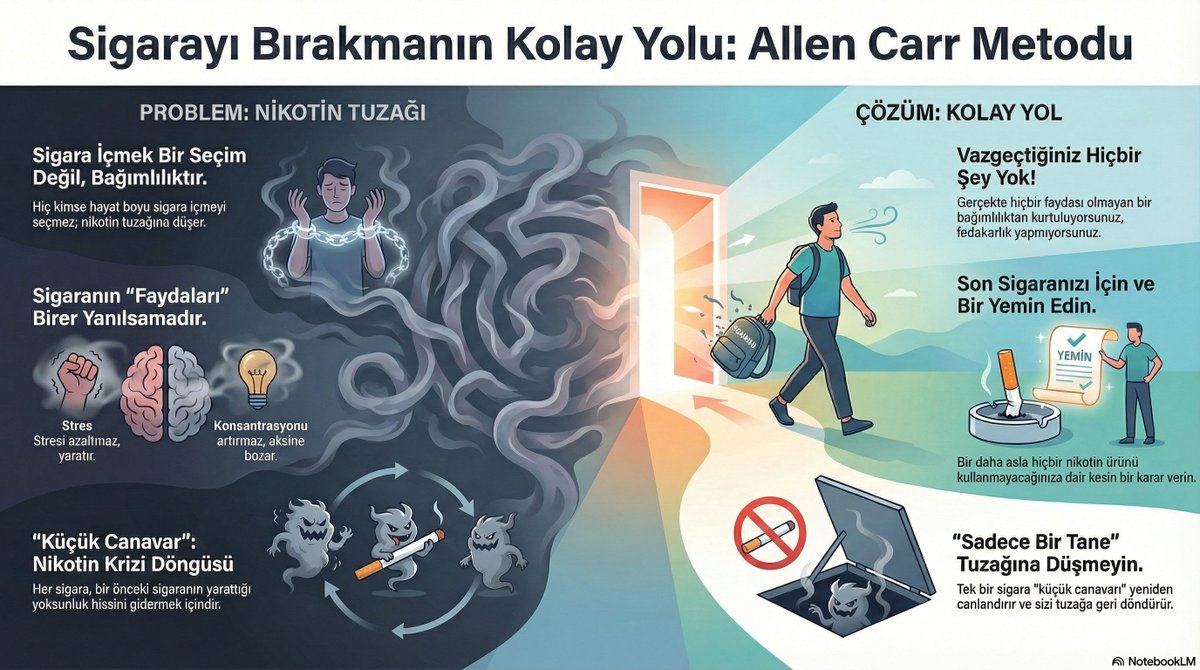 ykayav's tweet image. Çok değer verdiğim bir arkadaşıma izlesin diye göndermiştim. Bugün çok mutlu bir haber ile geri döndü... 

25 yıl sonra sigarayı bırakmış 🤗

Sizler de başarabilirsiniz. Ara vermeden tam dikkat paylaştığım videoyu izleyin. Allen Carr Sigarayı Bırakmanın Kolay Yolu. Kitabı da var.…