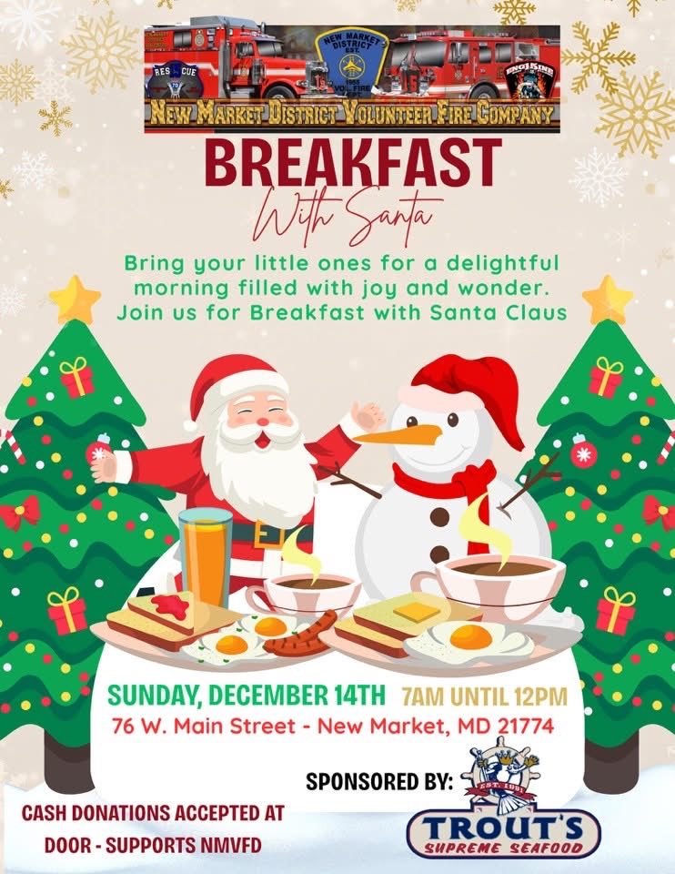 Breakfast come join Santa