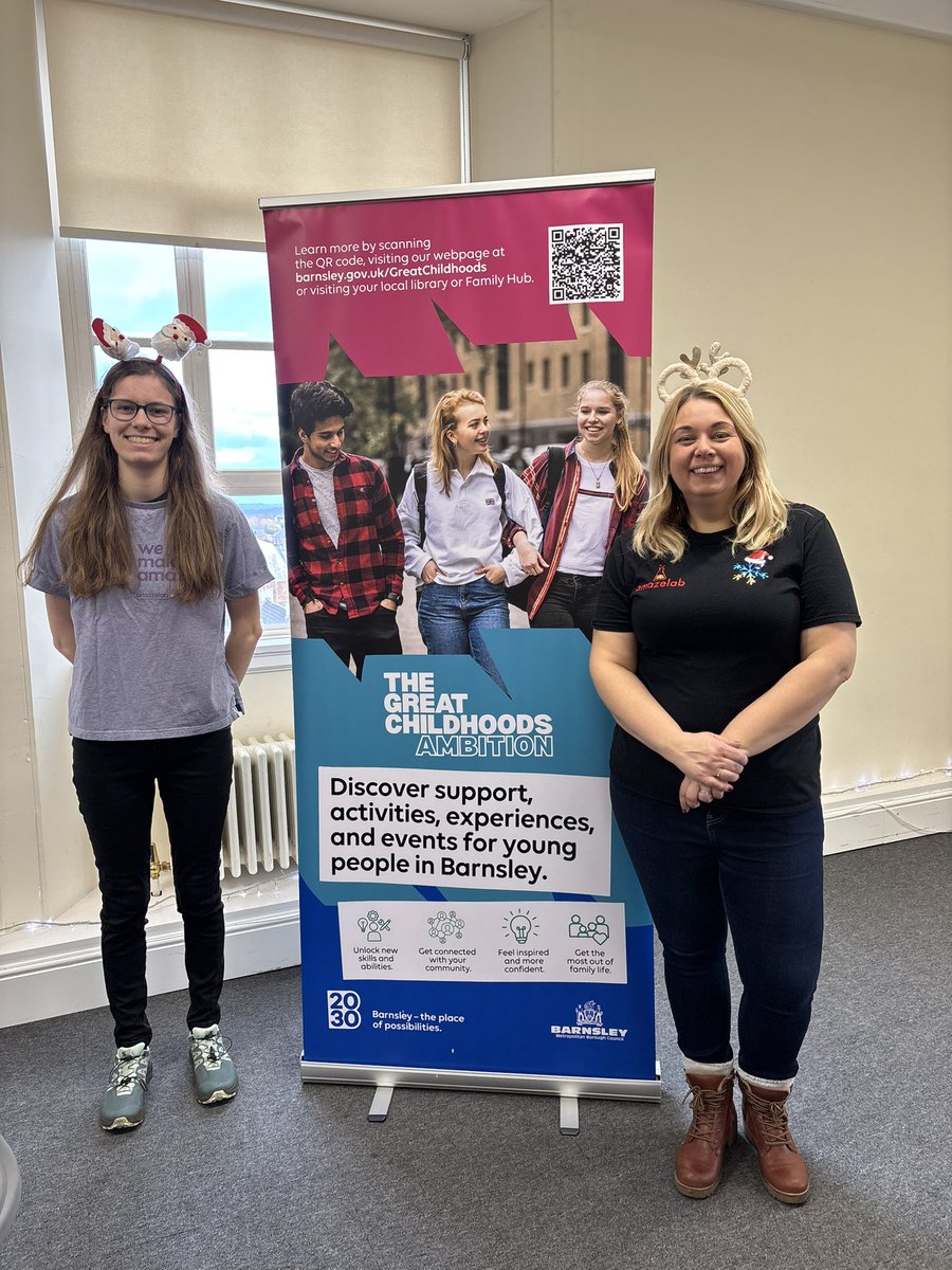 🎄✨ Honoured to run Amazelab workshops at Barnsley Council’s Christmas at the Town Hall!
And yes… Father Christmas made our reindeers fly 🦌✨ Pure festive joy!

#Amazelab #BarnsleyCouncil #ChristmasAtTheTownHall #STEM #Community #FestiveMagic
