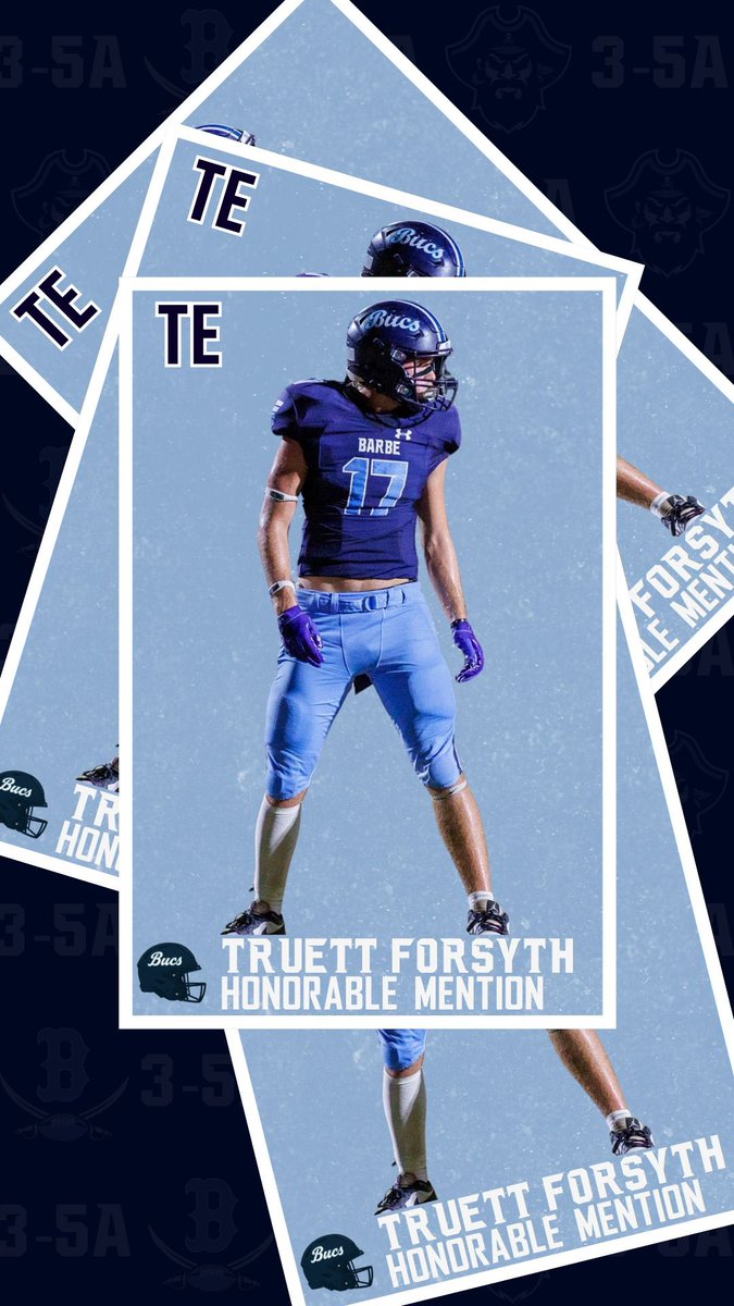 BarbeBucsFball's tweet photo. 🏴‍☠️ Honorable Mention Offense All District Barbe Buccaneers 🏴‍☠️ https://t.co/3RP21iX52R