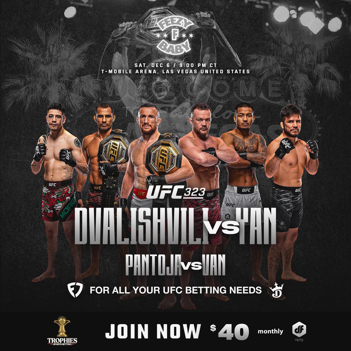 FeezyFbaby_'s tweet image. Last PPV of 2025, let’s end the year with a couple of BANGSSS 🔥 

150 Likes &amp;amp; 150 RTs to post the Full Card Prediction 💰 

Want this card and next weeks card for 50% OFF? $12.50 for two bangers 👀 Message me “Promo” to unlock the code. LIMITED TO 10. #UFC323