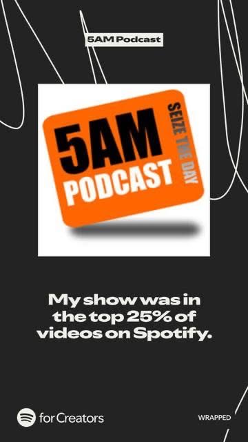 5AMPodcast1's tweet image. We are excited to see the growth of 5AM Podcast this year. To see all the new listeners and countries reached. This is just the beginning and we are so thankful. 

#podcast #podcasting #podcaster