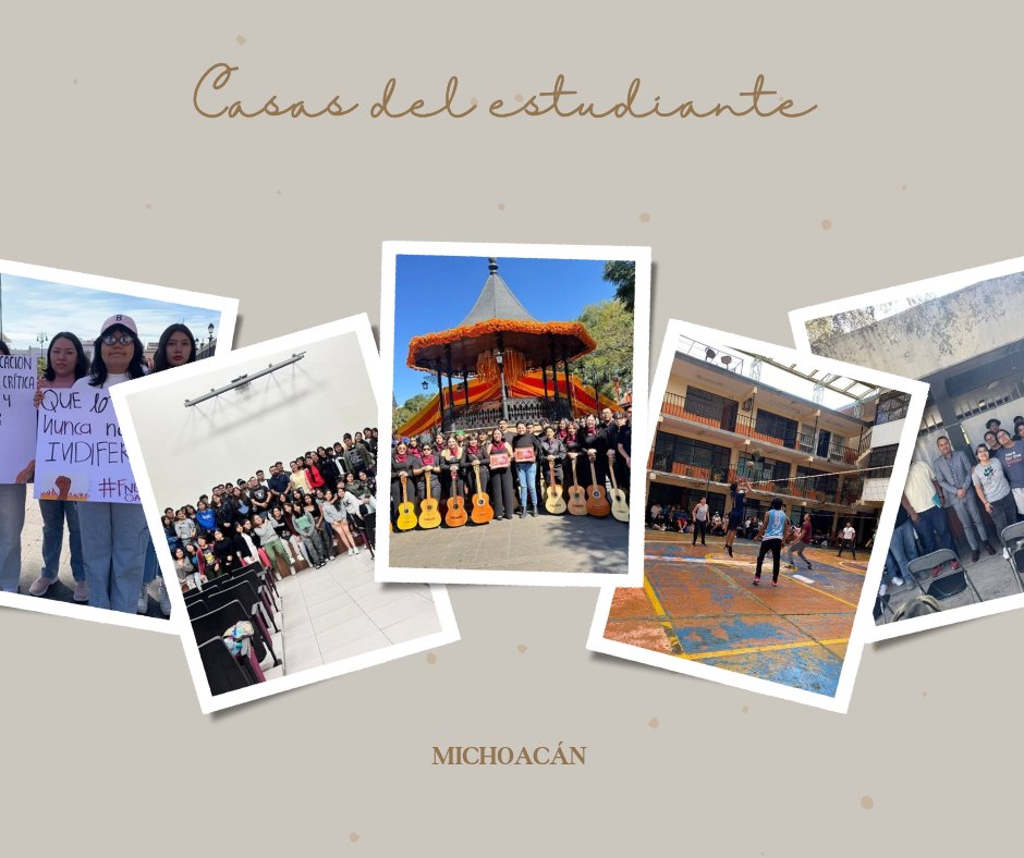 Sabias que en el Estado de Michoacán contamos con 5 casas del Estudiante, 4 en Morelia y 1 en Uruapan.🤓