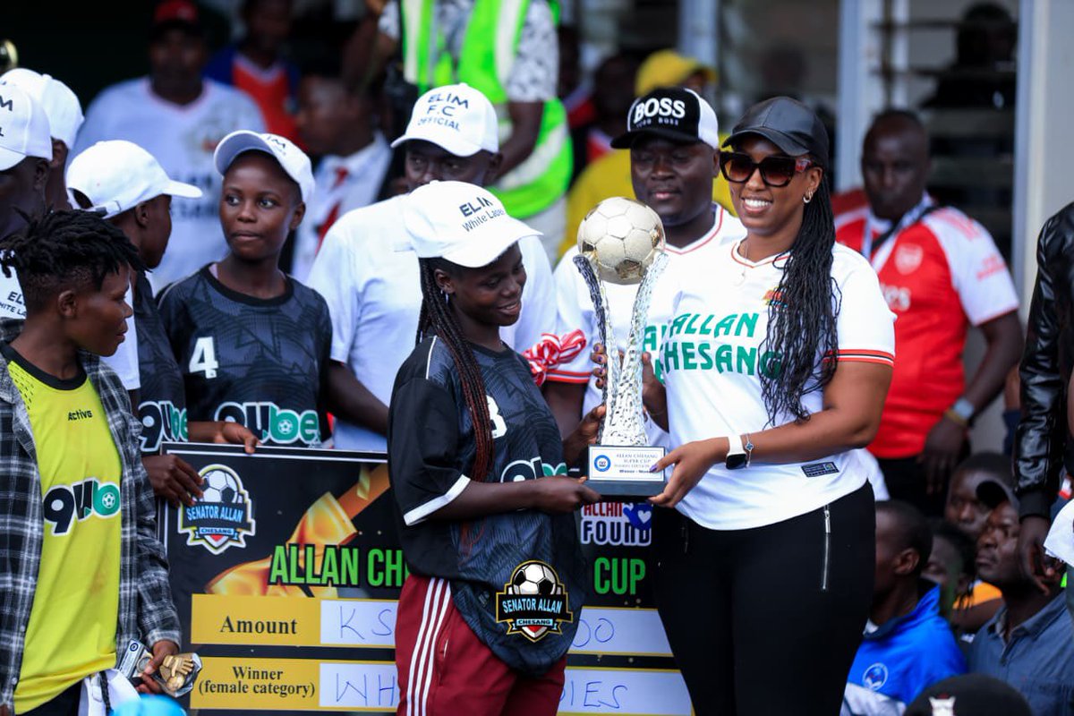 HonAllanChesang's tweet photo. Ladies plays off & Finals 
1️⃣ White Ladies vs 2️⃣ Sinyereri Queens
3️⃣ Royal Panthers – Saboti vs 4️⃣ Lessos Valcons

Men’s plays off & Finals 
1️⃣ Bwayi FC – Kwanza vs 2️⃣ Spotiff FC – Kwanza
3️⃣ Rafiki Rising – Saboti vs 4️⃣ Tuwan Combined 

Congratulations to all the 450 Teams that participated in the 4th edition of Allan Chesang Supercup. The Glory is all yours. See you next year.