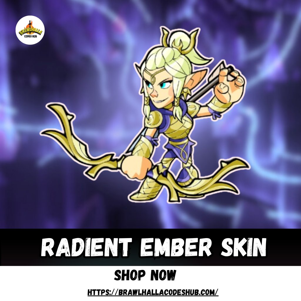 Brawlcodeshub's tweet photo. The Radiant Ember Skin has dropped! ✨🔥
Golden power for your Ember mains.
Shop now — limited stock! https://t.co/n07OJvCeAQ