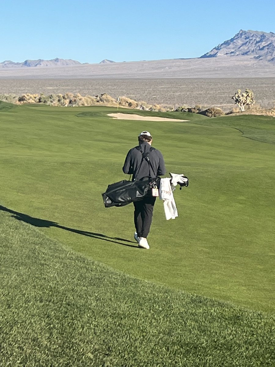 First one down the fairway in Vegas!