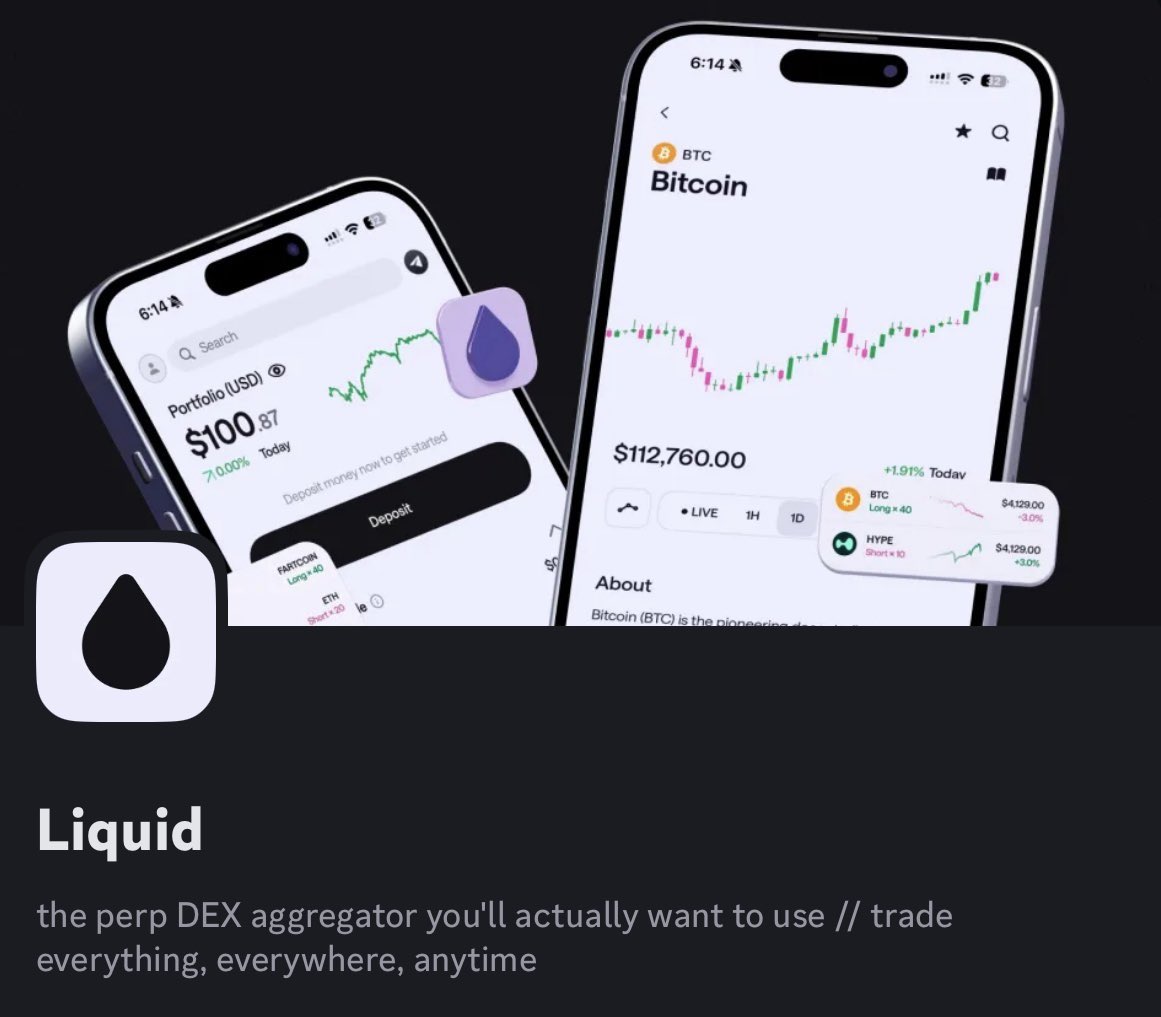 Stable255's tweet image. In a world where markets move every second, Liquid is building a platform that makes trading anything feel as simple as tapping your screen.

Wherever you are, whatever you want to trade liquid believes everyone should have unrestricted access to the market.

With a clean…