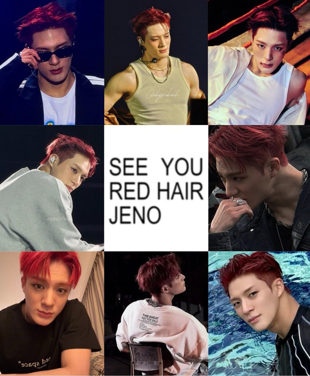 bnggeopang's tweet image. I'ILL MISS U RED HAIR JENO :(