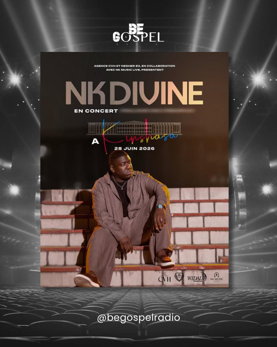 BEGOSPEL NEWS :  NEW ÉVENT 

New destination RDC ! 

 NK DIVINE annonce une date à Kinshasa . Rendez-vous le 28 juin 2026 .

Les billets seront disponibles prochainement
